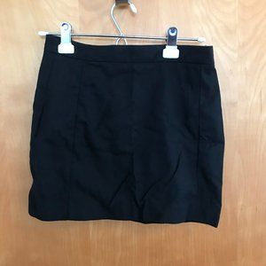 ZARA basic black mini skirt